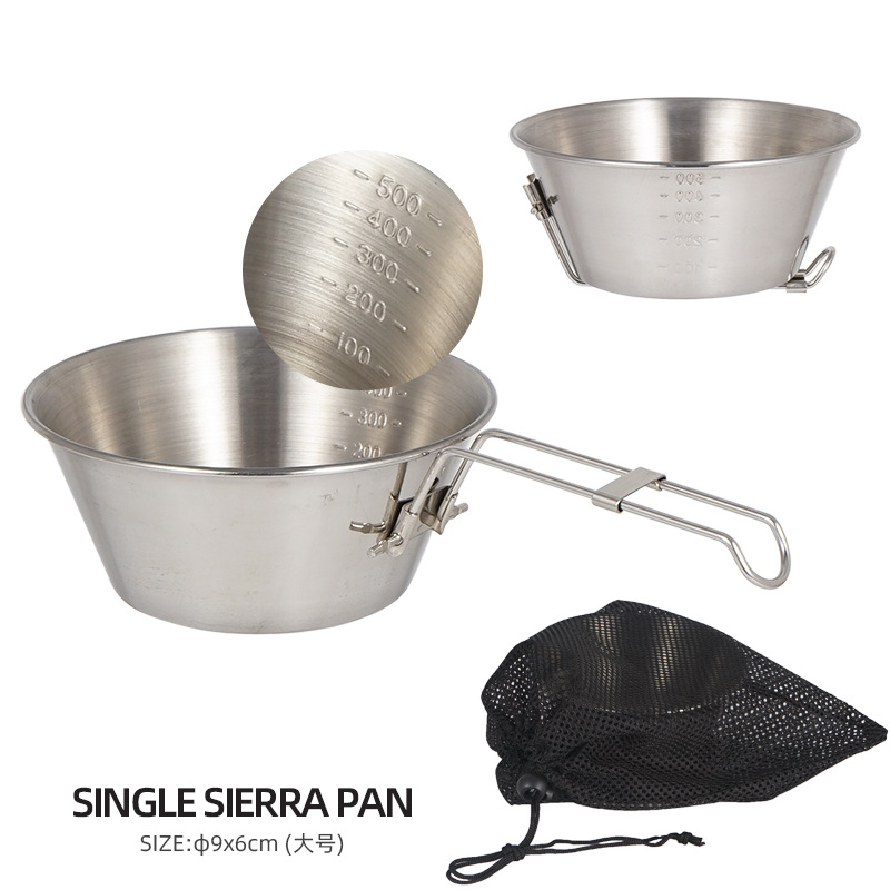 Camping No Cooking Meals - 1pc ciotola pieghevole per esterni in