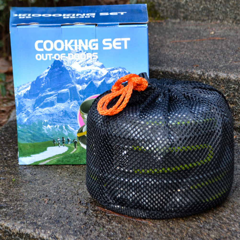 Camping Cooking Set Lightweight - 1 Set di Utensili da Cucina