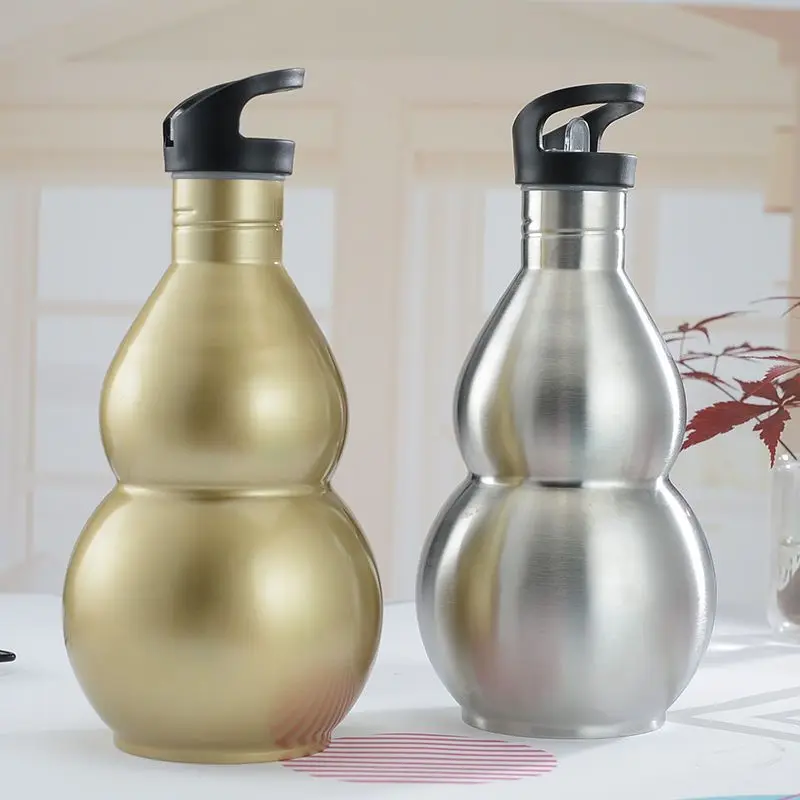 Camping Cooking And Drinking - Borraccia Sportiva a Forma di Zucca