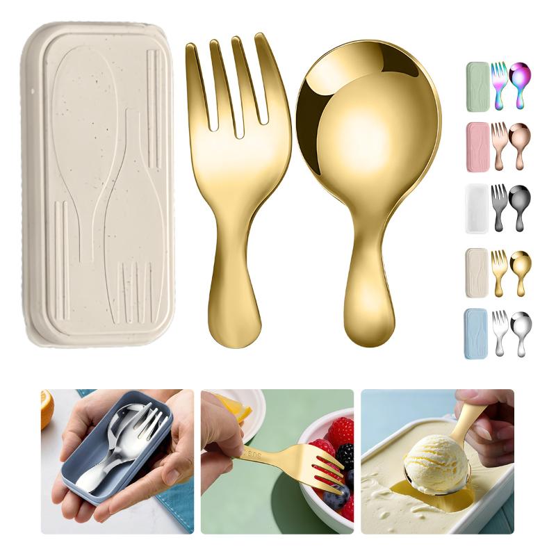Camping Cooking Box Set - Set di stoviglie in acciaio inossidabile