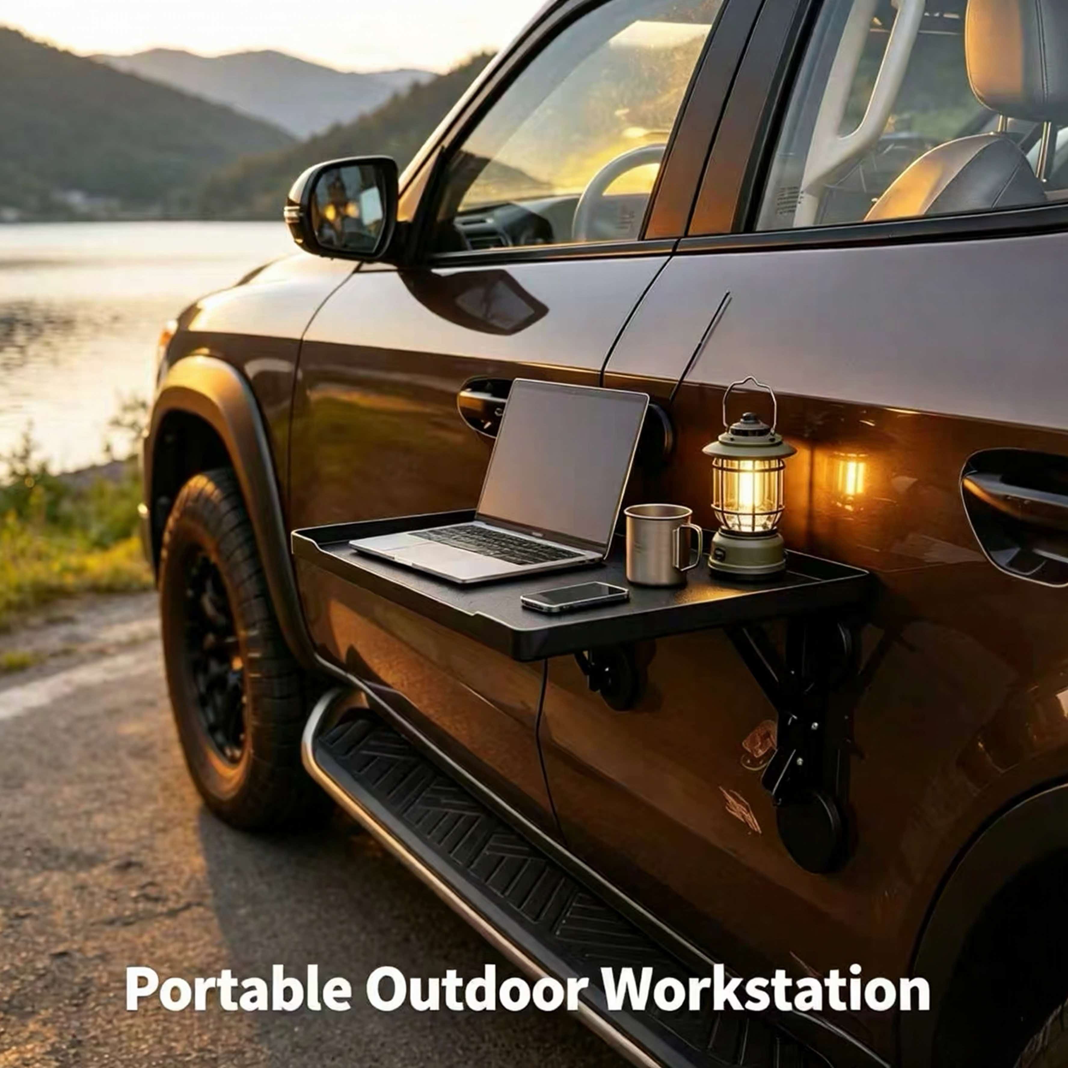Camping Cooking Table Foldable - Tavolino Magnetico Pieghevole per Auto, Portatile,