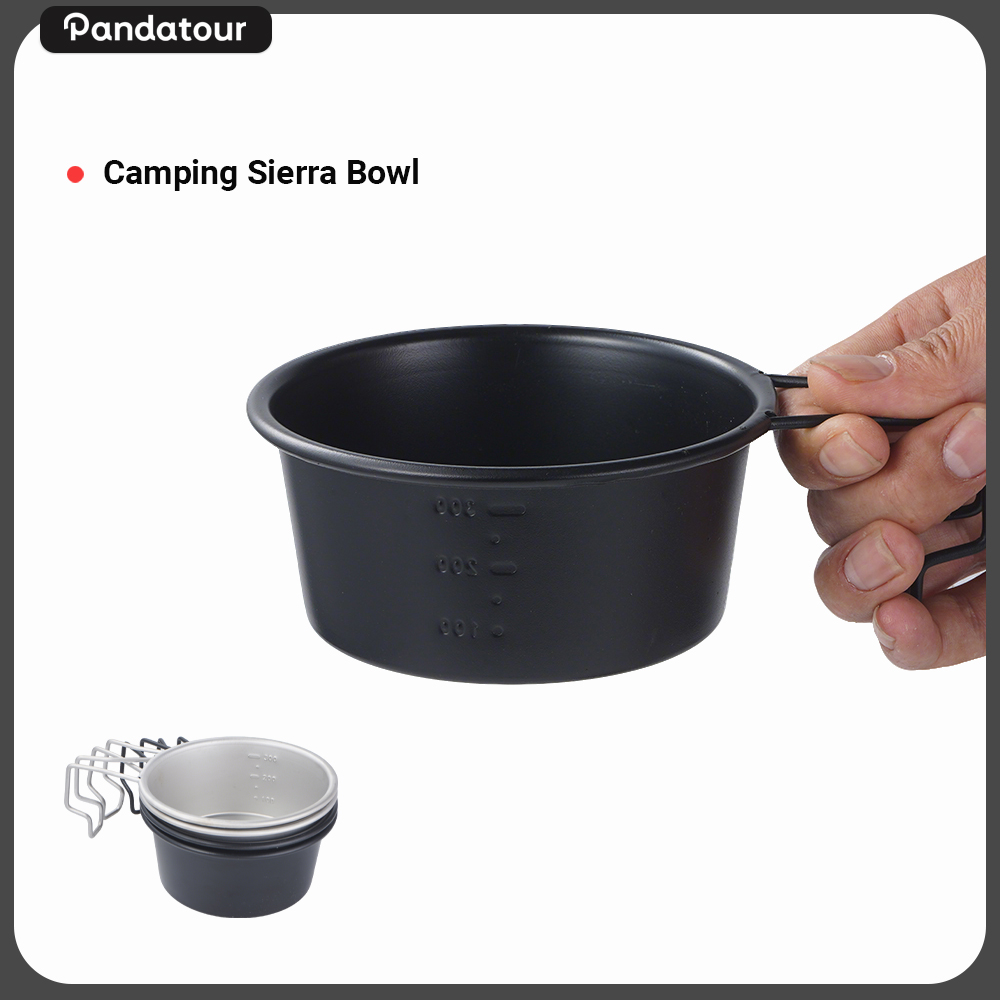 Camping Cooking Set Lightweight - Pandatour Ciotola da Campeggio Sierra con