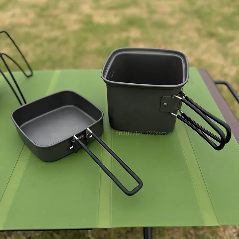 Camping No Cooking Meals - Pentola pieghevole da campeggio all'aperto Set