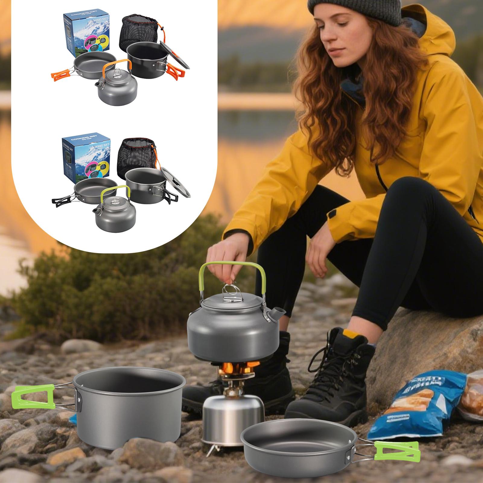 Camping Cooking Set Lightweight - Pentole da campeggio Set di pentole