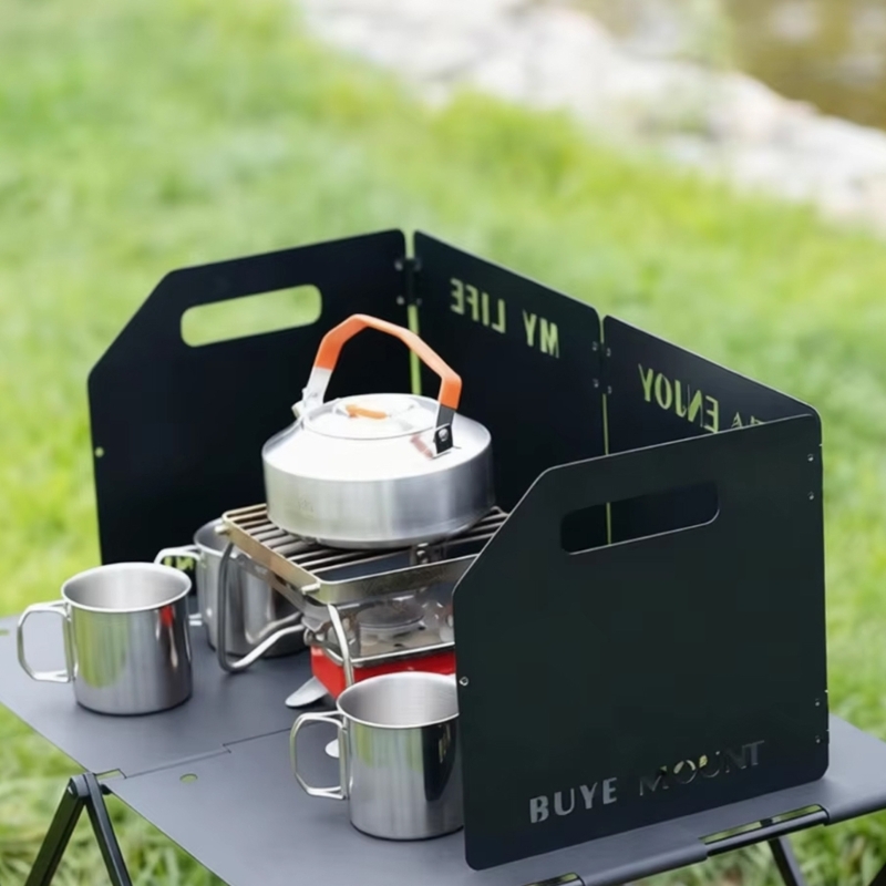 Camping No Cooking Meals - Schermo laterale per fornello da campo