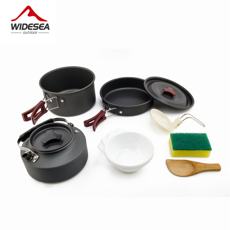 Camping Cooking And Dining Set - Widesea Set di pentole da campeggio