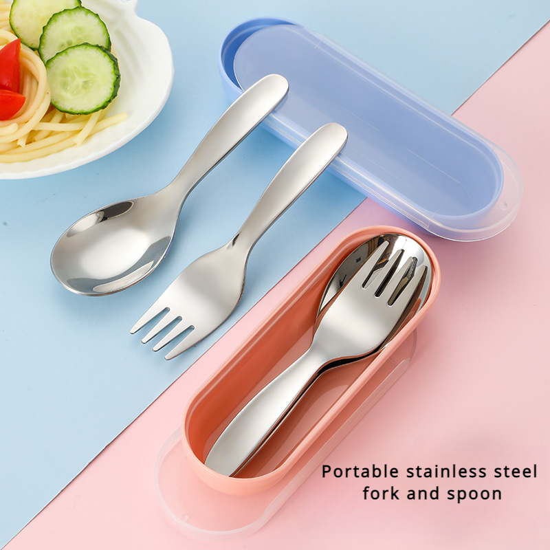 Camping Cooking Cutlery Set - Set di 2 Pezzi Posate Portatili