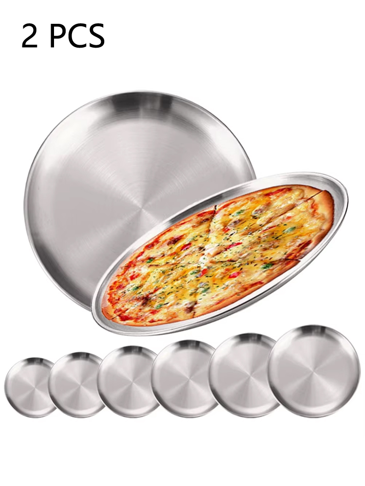 Camping Cooking Plate - Set di 2 Piatti Rotondi in