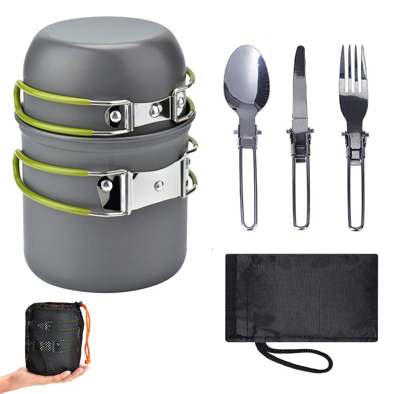 Set di pentole da campeggio po - Camping Cooking Set Lightweight recensione e prezzo
