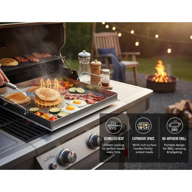 Piastra universale piatta 18x1 - Camping Cooking Plate recensione e prezzo