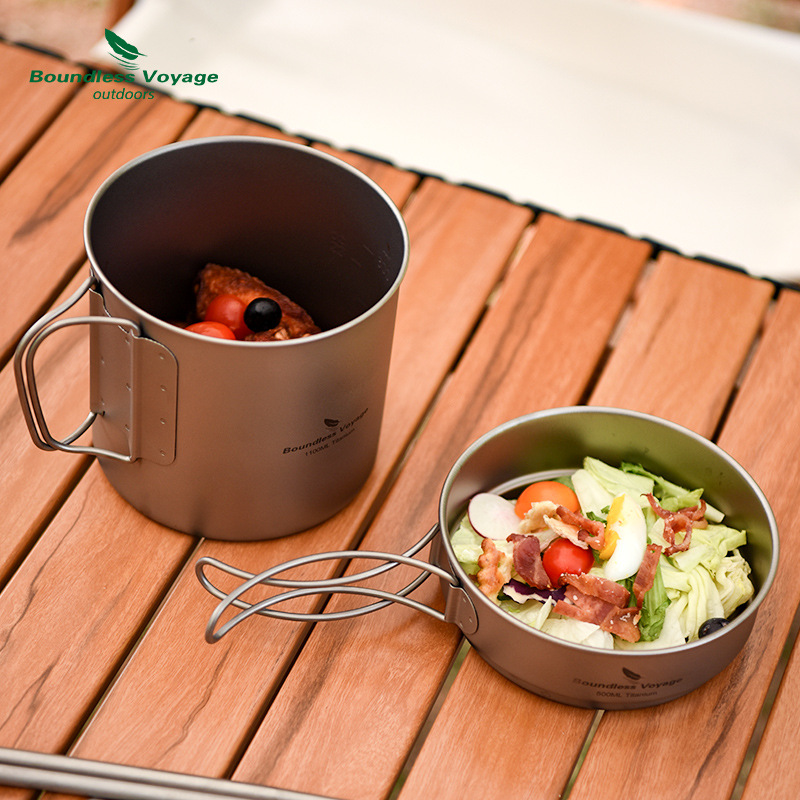 Set di pentole con manico pieg - Camping Cooking Set Lightweight recensione e prezzo