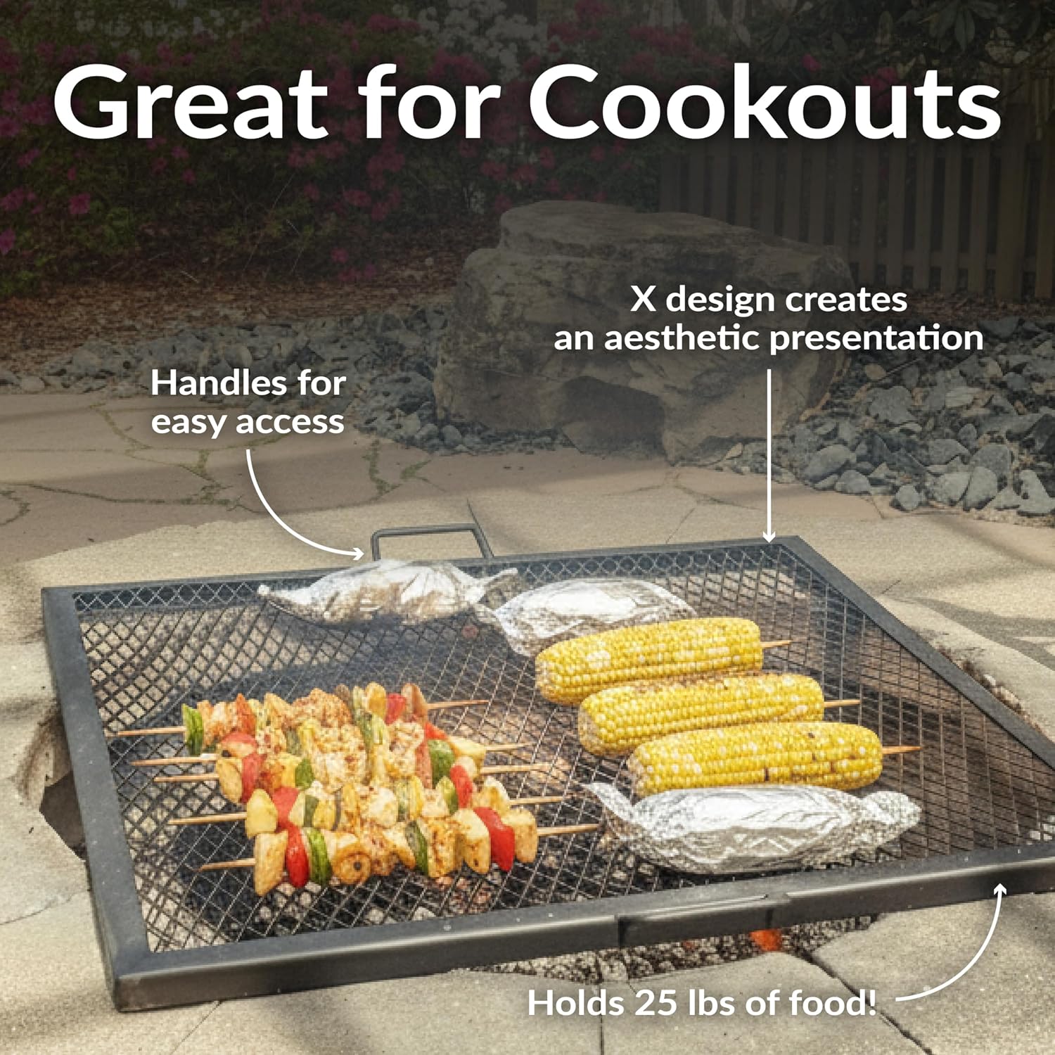 Griglia per braciere in acciai - Camping Cooking Grill recensione e prezzo
