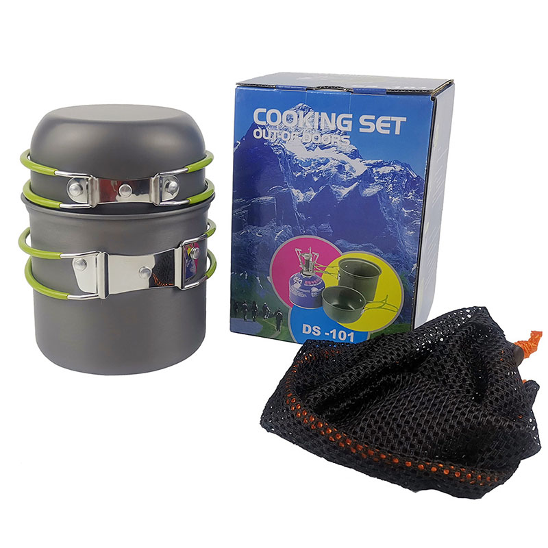 Kit di pentole da campeggio co - Camping Cooking Box Set recensione e prezzo
