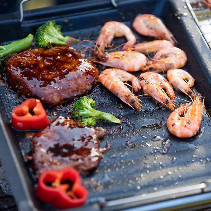 Padella per grigliare quadrata - Camping Cooking Plate recensione e prezzo