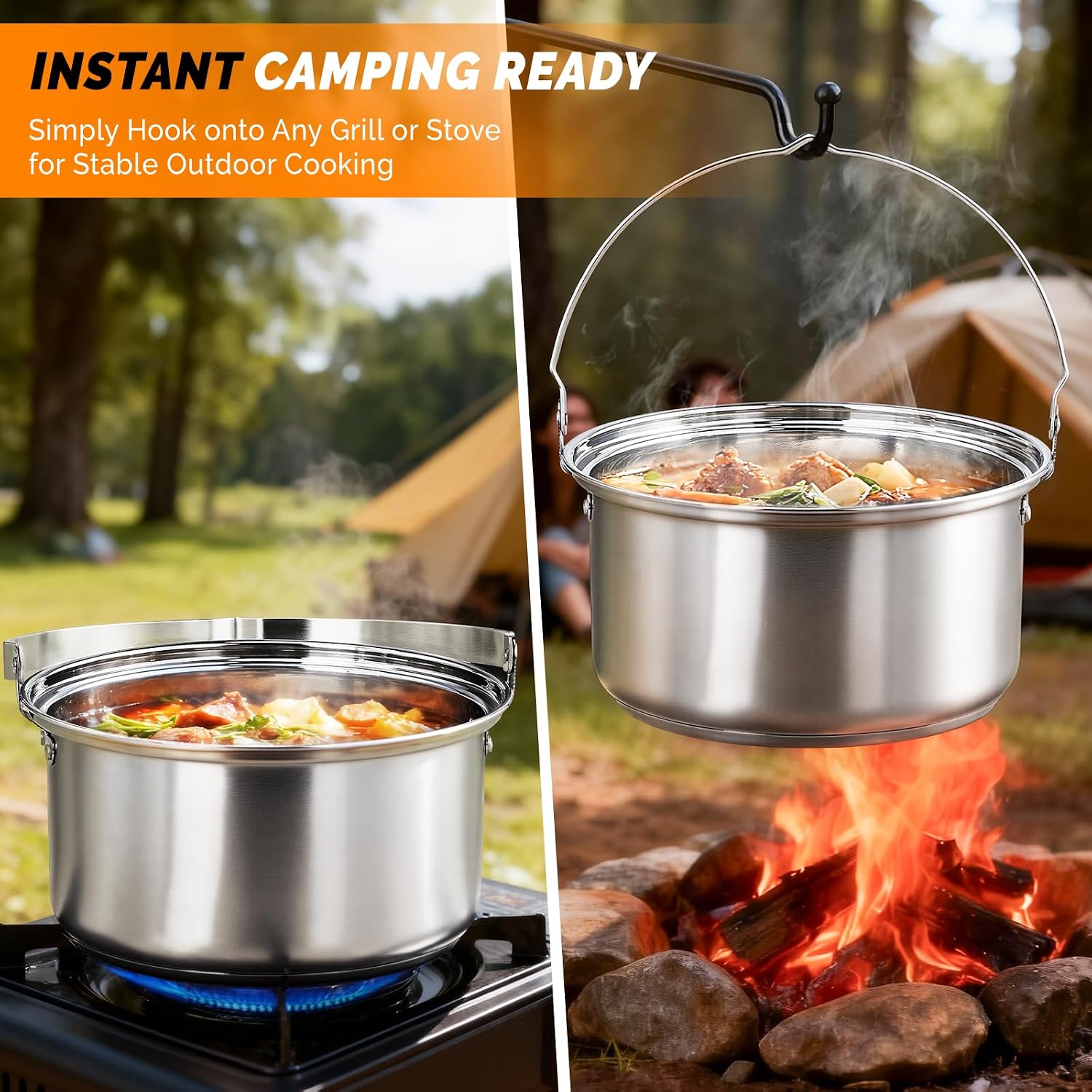 Set di 6 utensili da cucina, p - Camping Cooking Set Lightweight recensione e prezzo