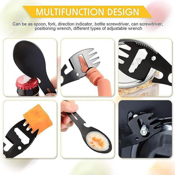 Forchetta e Cucchiaio Portatil - Camping Cooking Set Lightweight recensione e prezzo