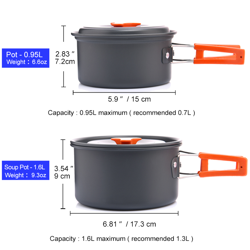 Widesea Set di pentole da camp - Camping Cooking And Dining Set recensione e prezzo