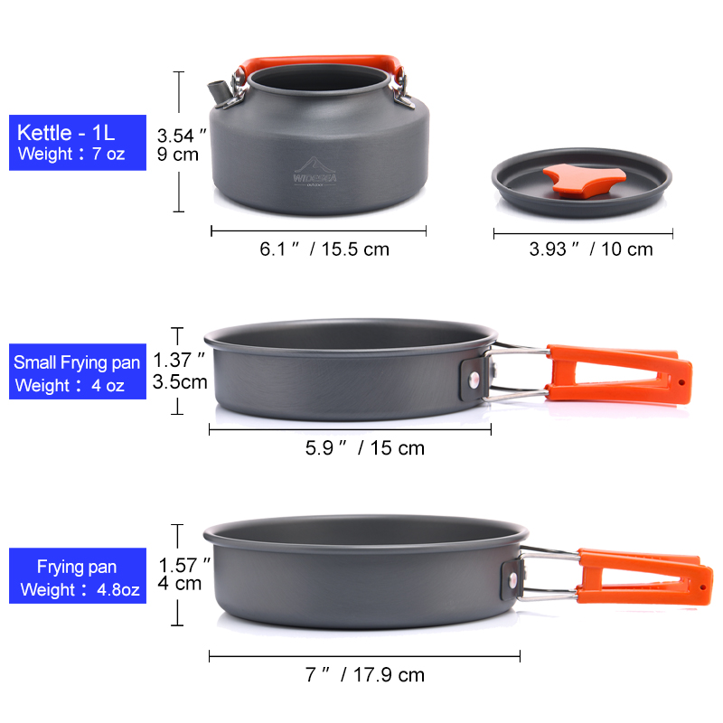 Widesea Set di pentole da camp - Camping Cooking And Dining Set recensione e prezzo