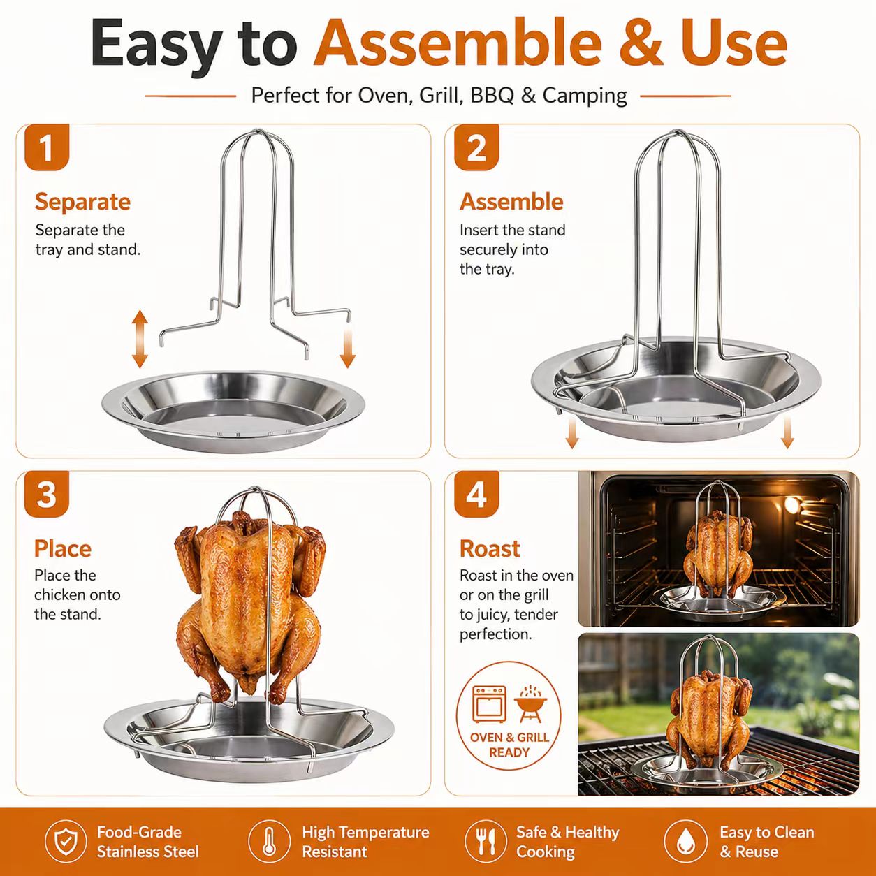 Supporto Portatile per Griglia - Camping Cooking Grill recensione e prezzo