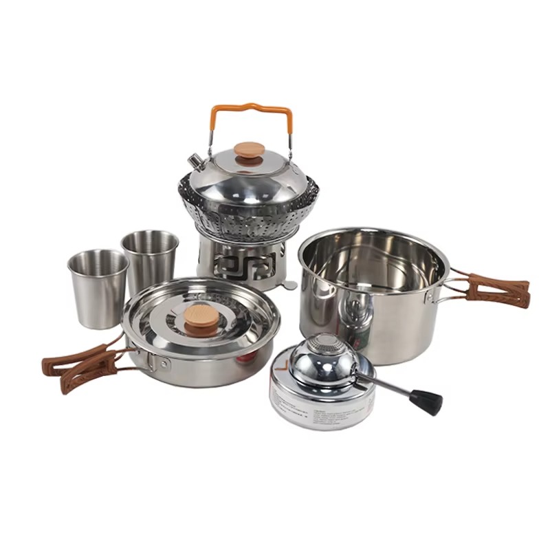 Set di Pentole da Campeggio Po - Quality Camping Cooking Set recensione e prezzo