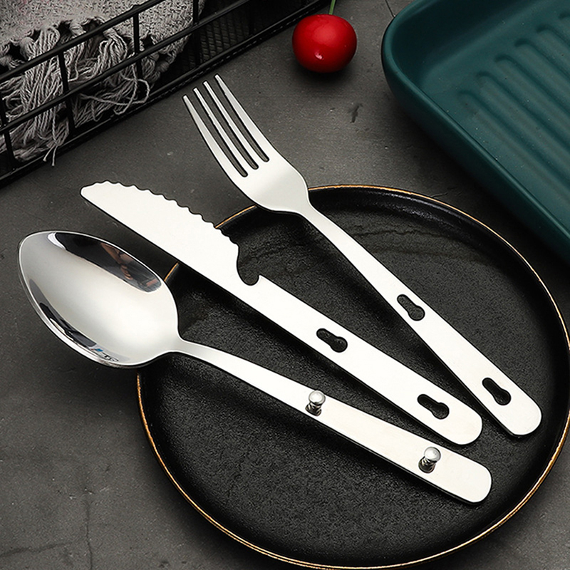 3 pz/set Stoviglie Portatili I - Camping Cooking And Dining Set recensione e prezzo