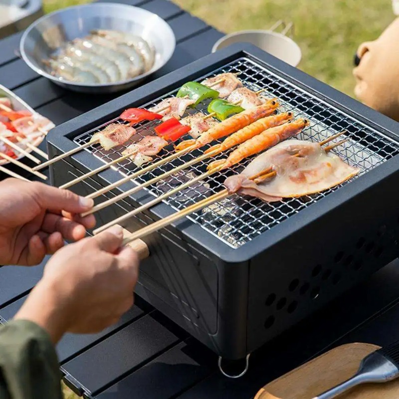 Griglia a Carbone Portatile da - Camping Cooking Grill recensione e prezzo
