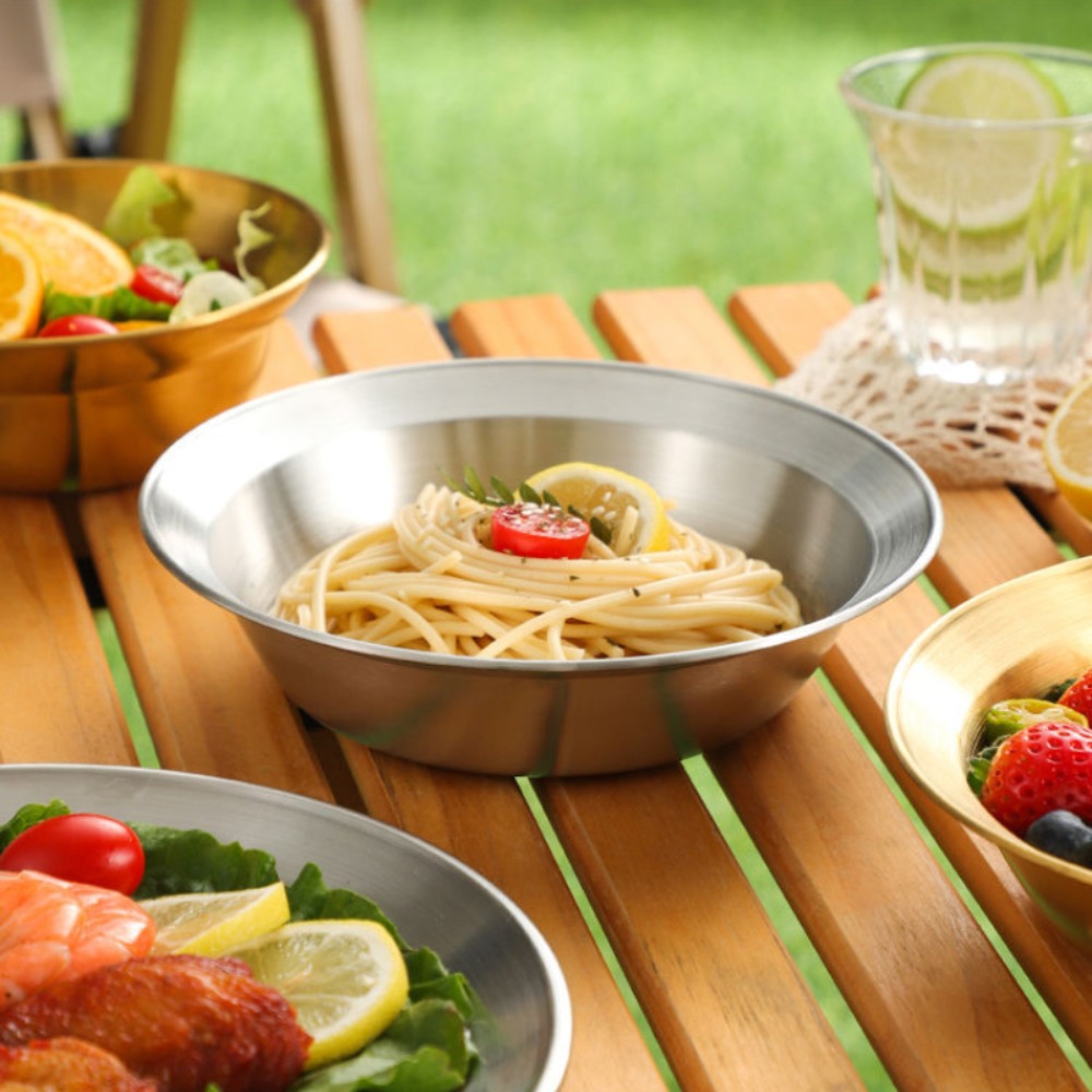 Set di posate in acciaio inox, - Camping Cooking Plate recensione e prezzo