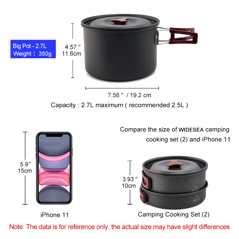 Widesea Set di pentole da camp - Camping Cooking And Dining Set recensione e prezzo